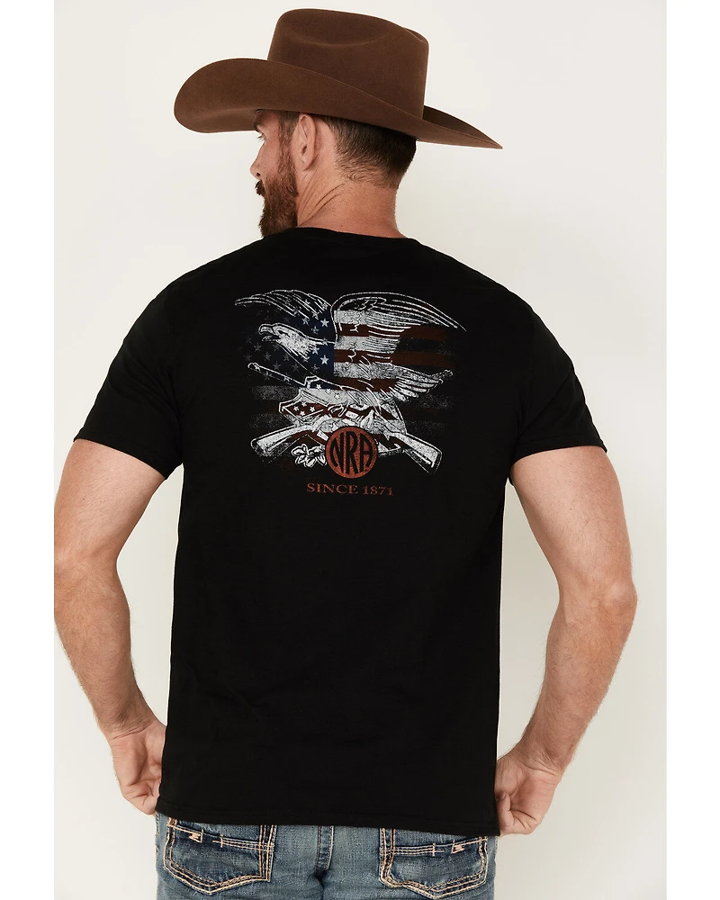 NRA Men's Freedom Eagle Short Sleeve Graphic T-Shirt
