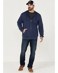 Brothers and Sons Men's Weathered French Terry Zip-Front Hooded Jacket