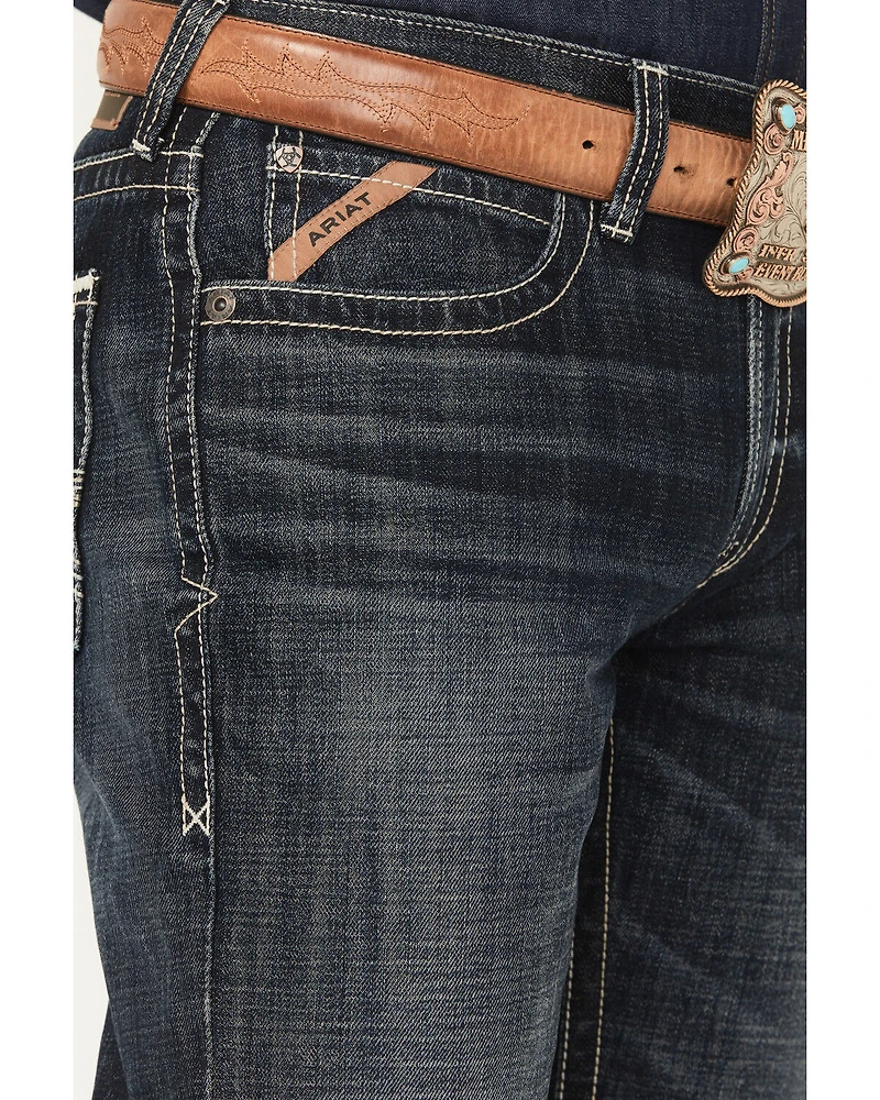 Ariat Men's Boot Barn Exclusive Bart Keith Dark Wash Relaxed Bootcut Denim Jeans