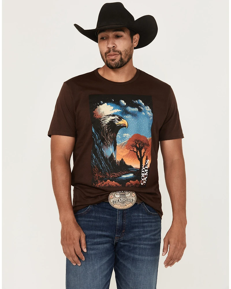 Cody James Men's Lookout Eagle Short Sleeve Graphic T-Shirt