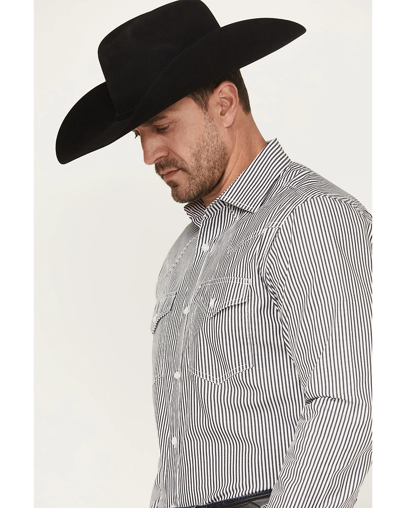 Cody James Black 1978™ Men's Condor Striped Print Long Sleeve Button-Down Western Shirt