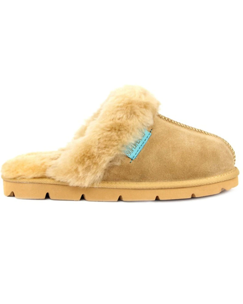Superlamb Women's Onager Suede Leather Casual Slip-On Mule