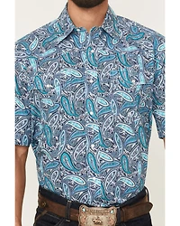 Roper Men's Amarillo Paisley Short Sleeve Pearl Snap Western Shirt