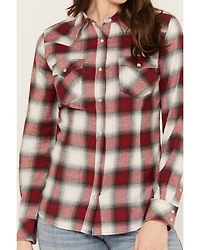 Wrangler Retro Women's Boot Barn Exclusive Long Sleeve Snap Western Flannel Shirt