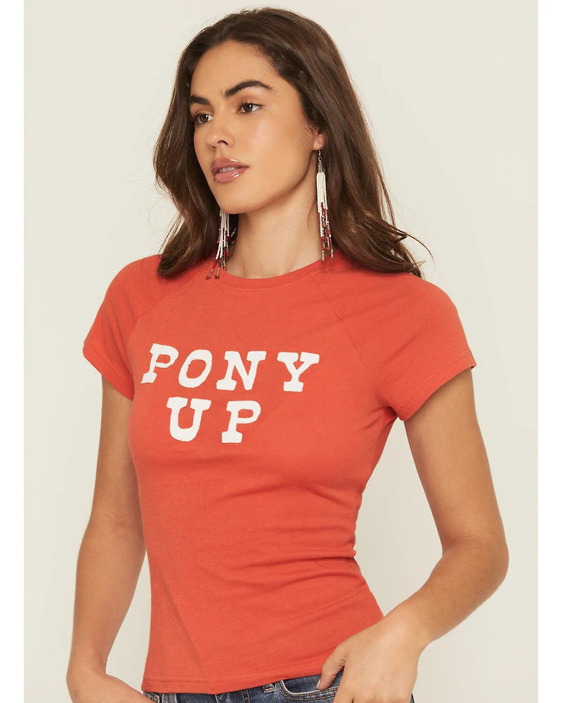 Wrangler Women's Pony Up Short Sleeve Fitted Tee
