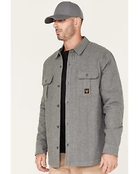 Hawx Men's Channel Quilted Flannel Button-Down Shirt Jacket - Big & Tall