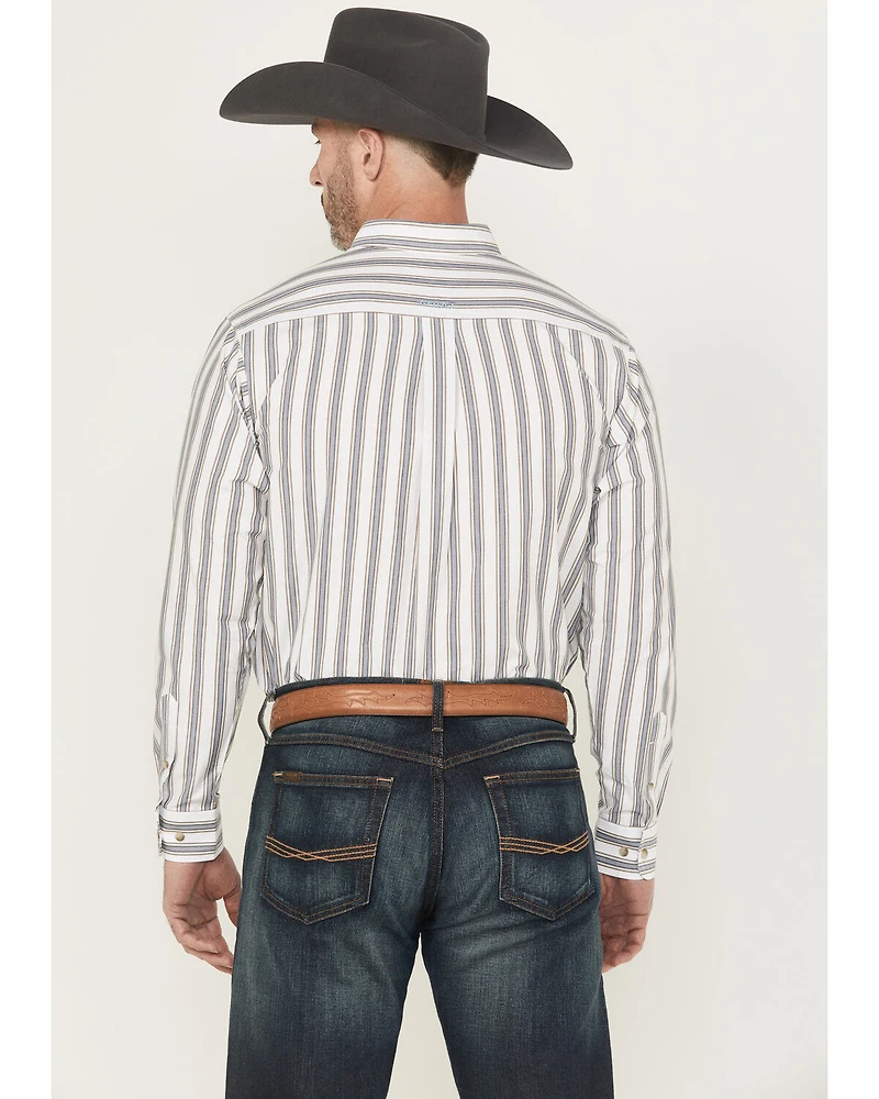 Ariat Men's Cohen Pro Series Striped Print Long Sleeve Button-Down Stretch Western Shirt