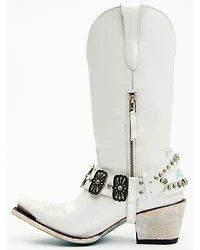 Boot Barn X Lane Women's Exclusive The New Mrs. Satin Pearl Western Bridal Boots - Snip Toe