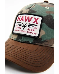 Hawx Men's Camo Print Recreation Logo Patch Ball Cap