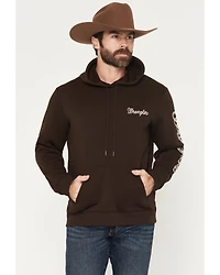 Wrangler Men's Rope Sleeve Logo Hooded Sweatshirt