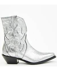 Free People Women's Way Out West Metallic Western Boots - Snip Toe