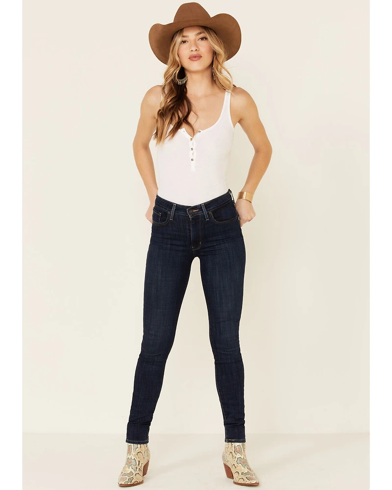 Levi's Women's Dark Wash 721 High Rise Skinny Jeans
