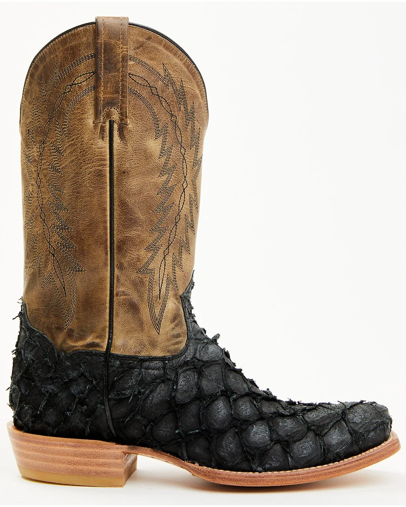 Cody James Men's Vaqueras Exotic Pirarucu Western Boots - Square Toe