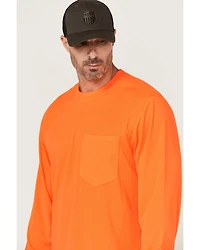 Hawx Men's Enhanced Visibility Long Sleeve Work T-Shirt