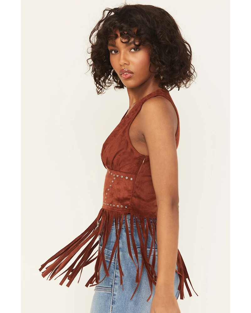 Rock & Roll Denim Women's Studded Sleeveless Corset