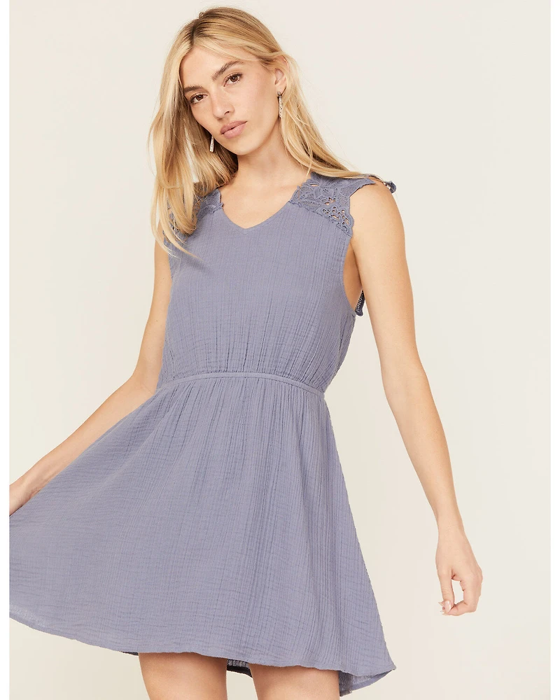 Cleo + Wolf Women's Birdy Open Back Mini Dress