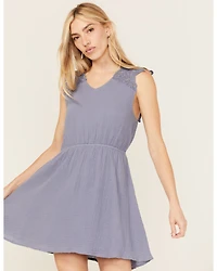 Cleo + Wolf Women's Birdy Open Back Mini Dress