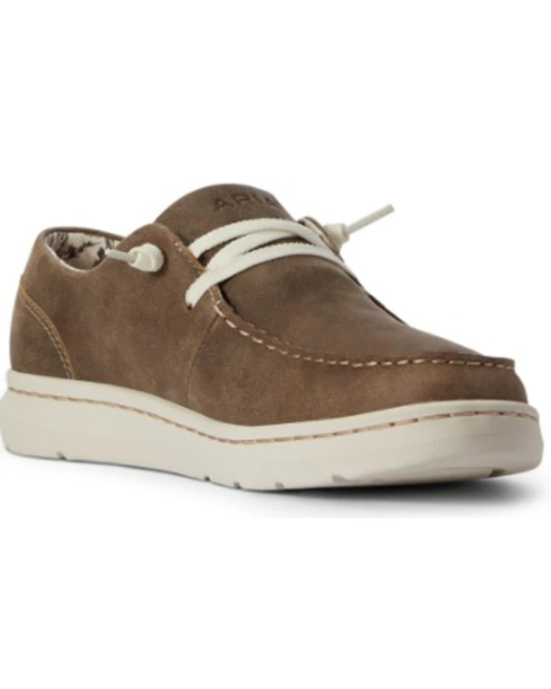 Ariat Women's Brown Bomber Lace-Up Casual Hilo - Moc Toe