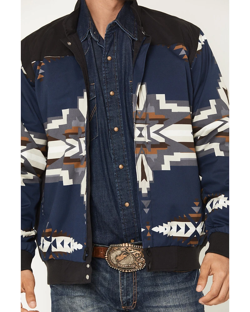 RANK 45® Men's Southwestern Print Insulated Bomber Jacket