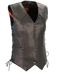 Milwaukee Leather Women's Lightweight Side Lace Concealed Carry Vest