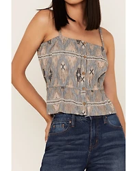 Cleo + Wolf Women's Southwestern Print Relaxed Strappy Tank Top