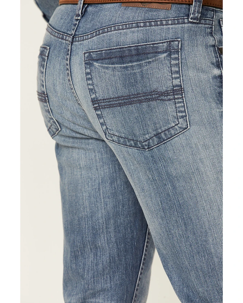 Cody James Men's Buckskin Wash Jackson Slim Straight Stretch Denim Jeans