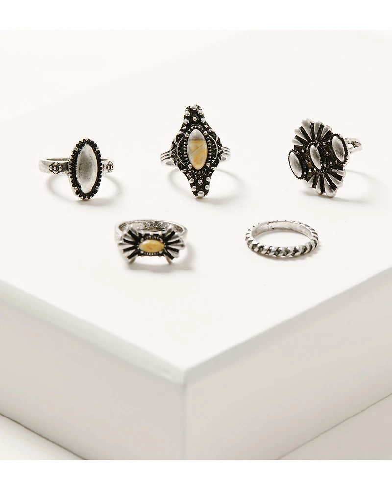 Shyanne Women's Rodeo Sunset Ring Set - 5 Piece