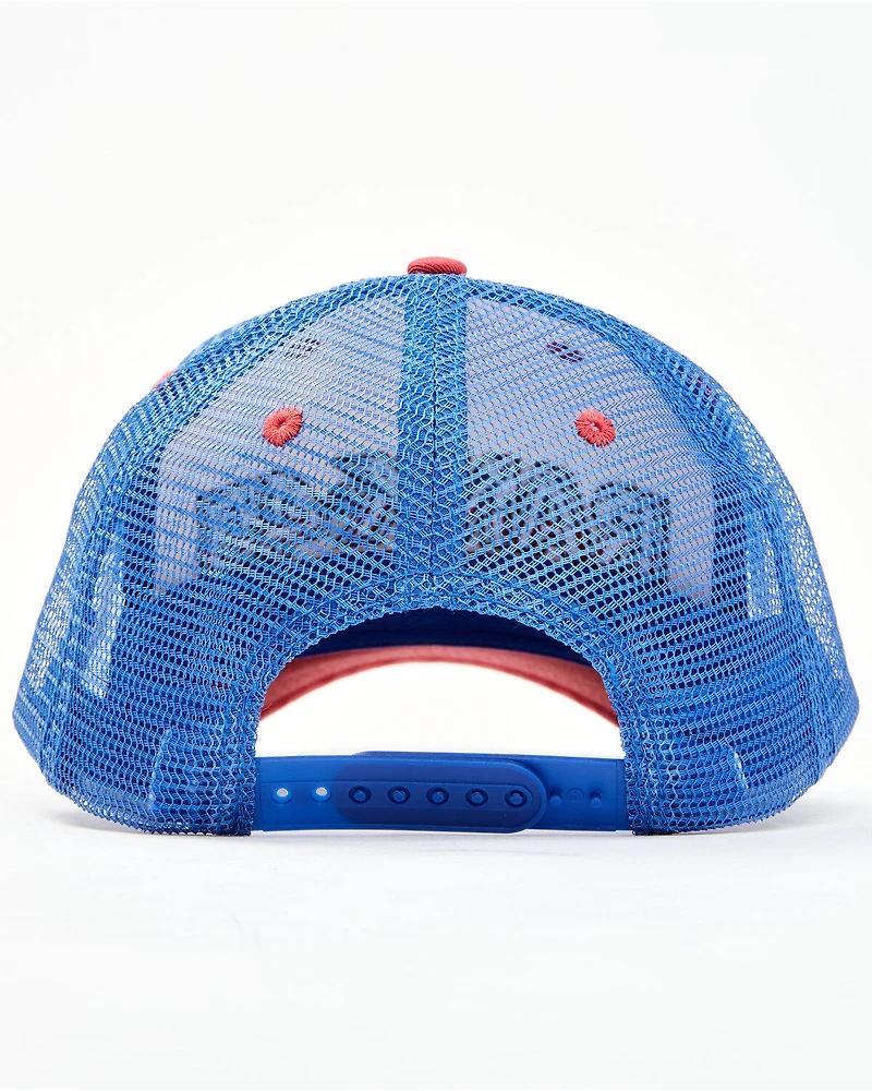 RANK 45® Men's Embroidered Flag Logo Mesh-Back Ball Cap