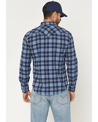 Levi's Men's Niklas Plaid Print Long Sleeve Snap Flannel Shirt