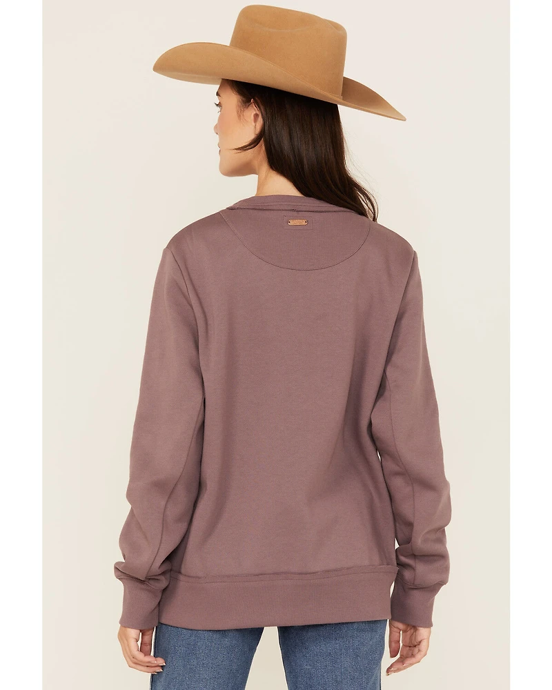 Hooey Women's Bronco Graphic Crewneck Sweatshirt