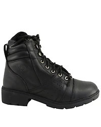 Milwaukee Leather Women's Lace To Toe Boots - Round