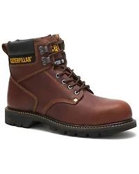 CAT Men's 6" Second Shift Lace-Up Work Boots - Steel Toe