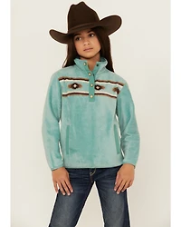 Cruel Girl Girls' Southwestern Fleece Pullover