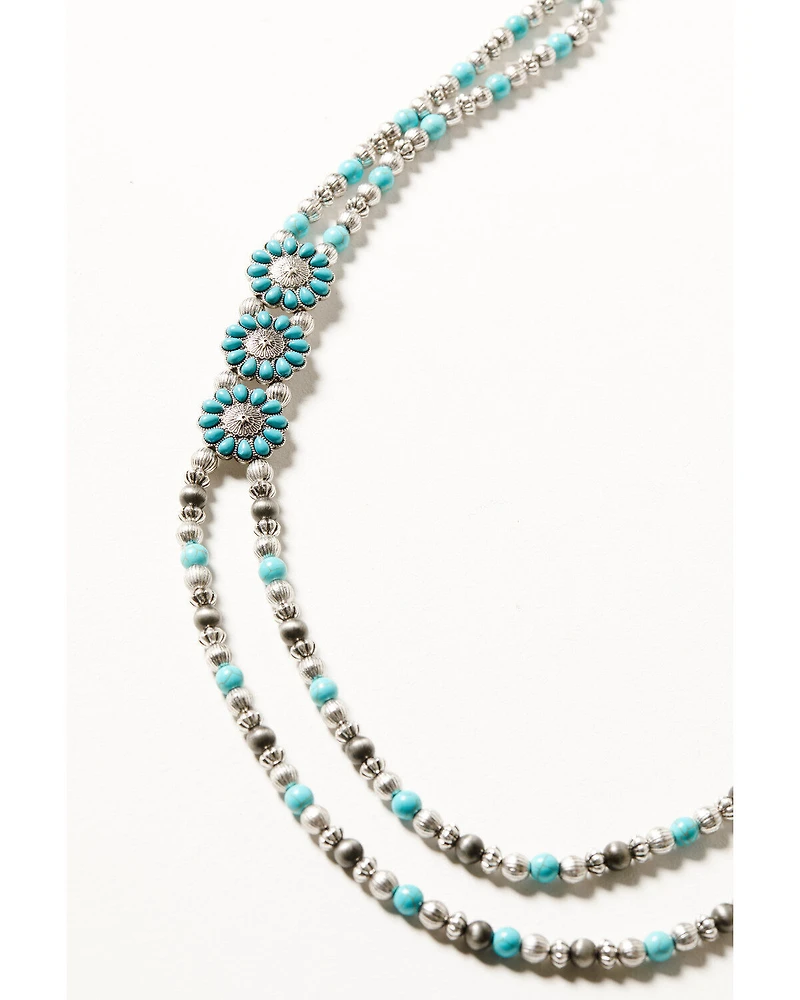 Shyanne Women's Desert Charm Double Beaded Necklace