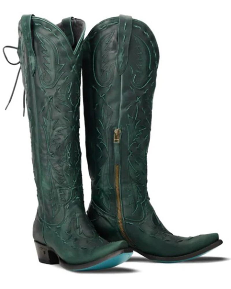 Lane Women's Reverie Knee High Coreset Western Boots - Snip Toe