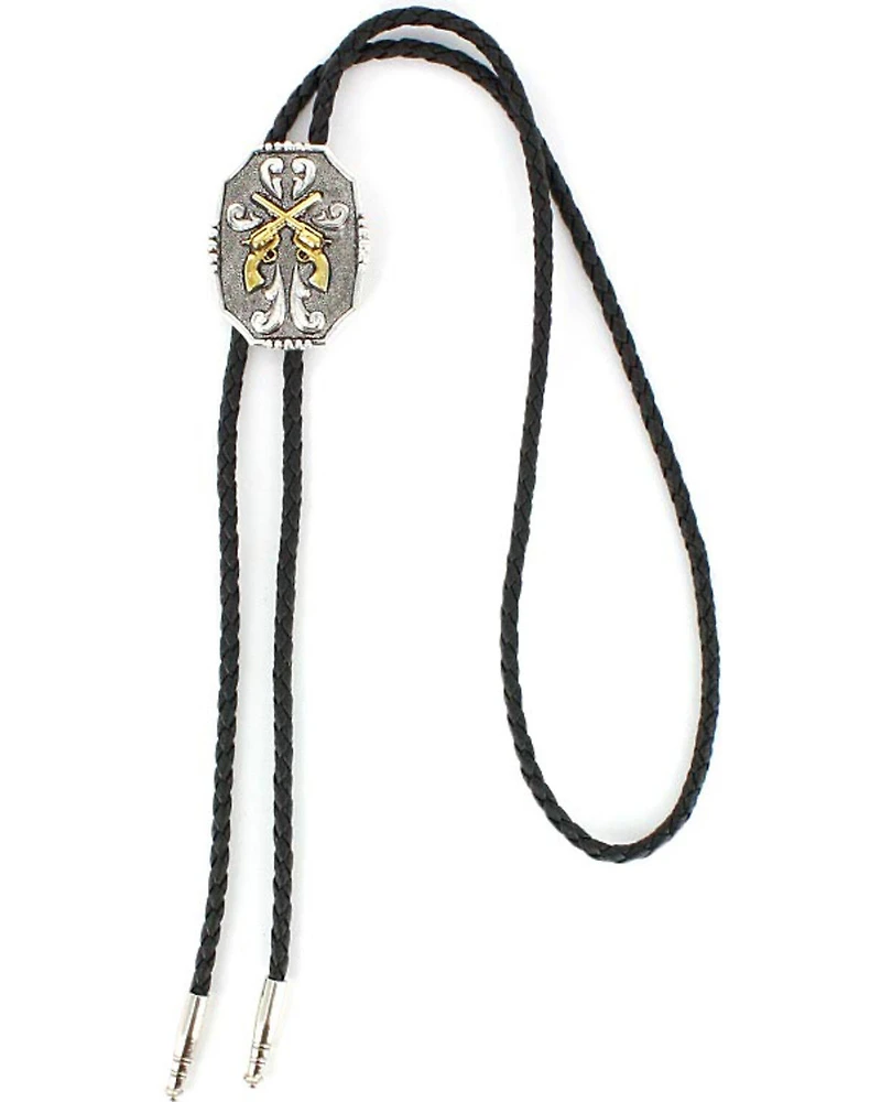 Cody James® Men's Crossed Pistols Bolo Tie