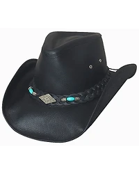 Bullhide Royston Leather Cowboy Hat