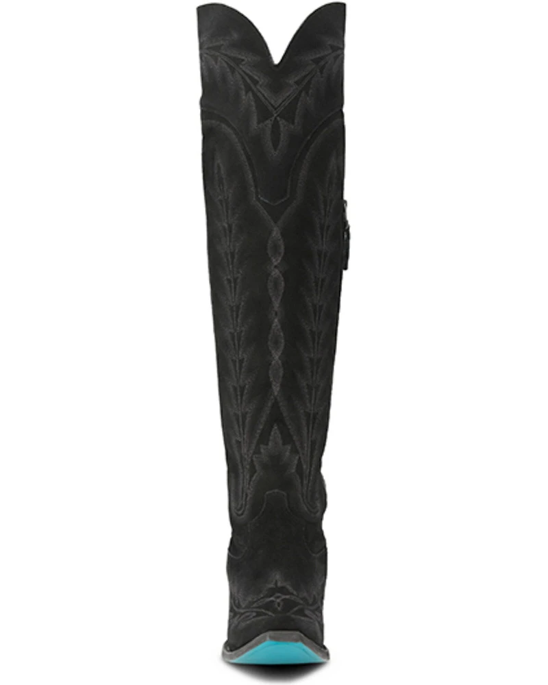 Lane Women's Lexington Over The Knee Suede Western Boots - Snip Toe