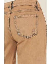 Miss Me Women's Mid Rise 32" Wide Leg Stretch Denim Jeans