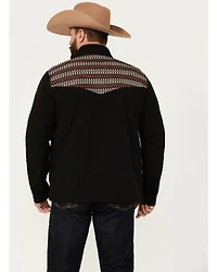 RANK 45® Men's Geo Print Yoke Softshell Jacket