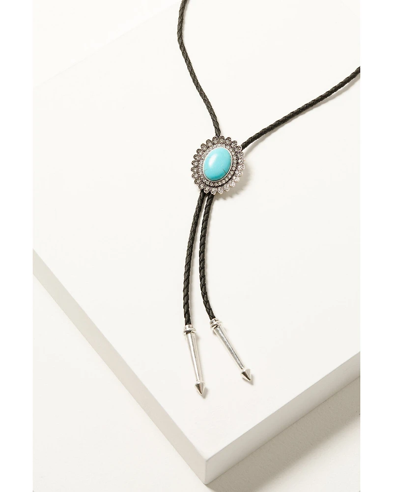 Shyanne Women's Rhinestone Concho Bolo Tie