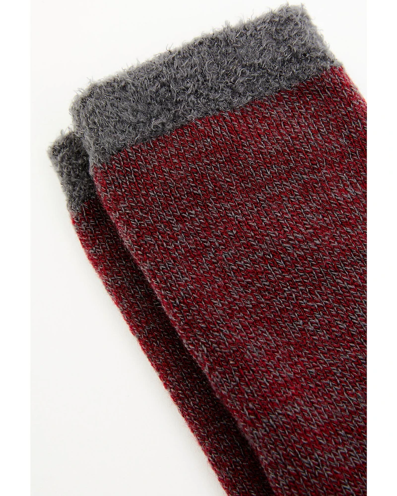 Cody James Men's Red Heathered Cozy Socks