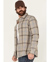 Brothers and Sons Men's Johnson Plaid Print Long Sleeve Button-Down Western Shirt