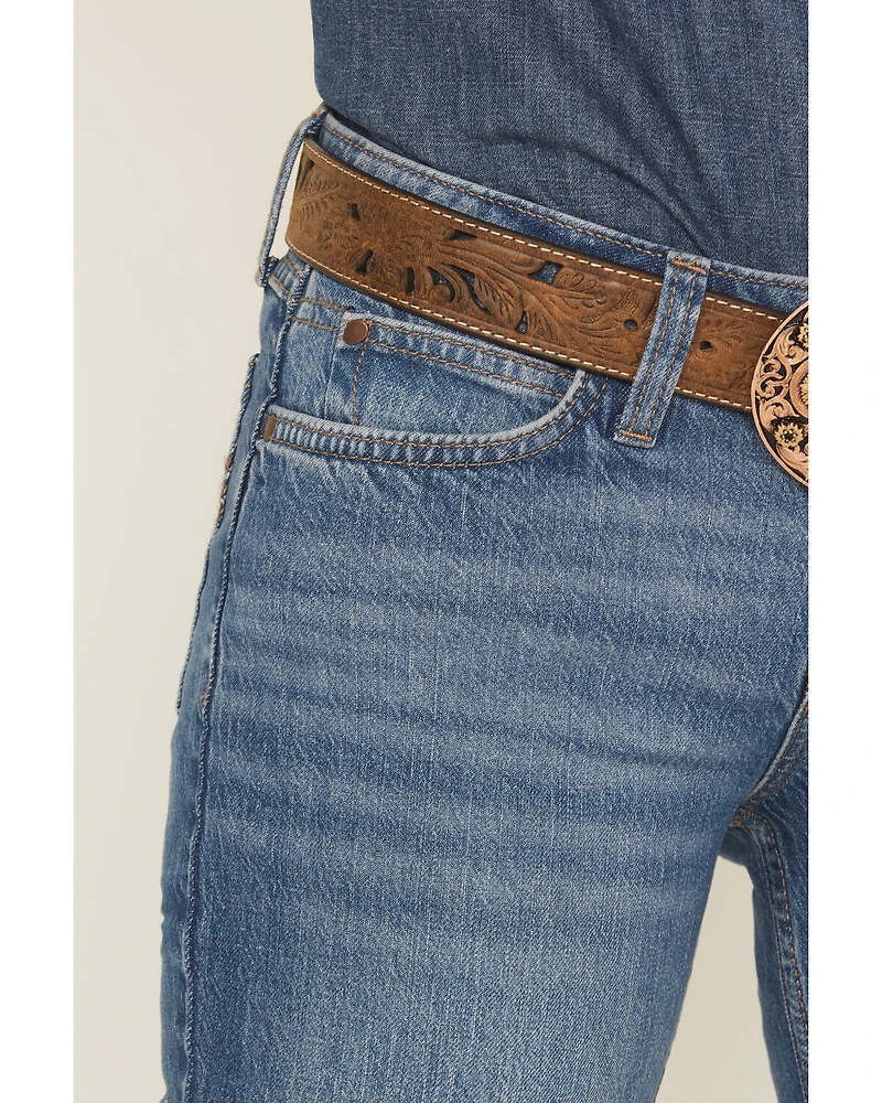 Wrangler Retro Women's Khloe Dark Wash Mid Rise Mae Bootcut Stretch Denim Jeans