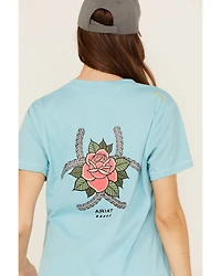 Ariat Women's Rebar Workman Rose Short Sleeve Graphic Work Tee