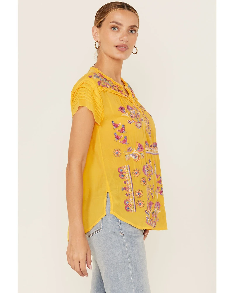Johnny Was Women's Lafaret Short Sleeve Blouse