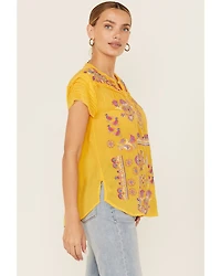 Johnny Was Women's Lafaret Short Sleeve Blouse