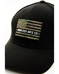 Howitzer Men's Camo Print Flag Patch Ball Cap