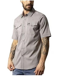 Kimes Ranch Men's Rio Solid Short Sleeve Button-Down Performance Shirt