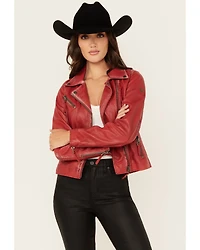 Mauritius Leather Women's Christy Scatter Star Jacket